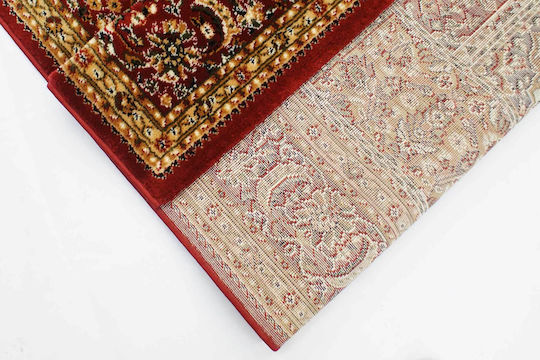 Balsan Teppich Rechteckig Synthetisch,Polyester/Cotton/Leather Red