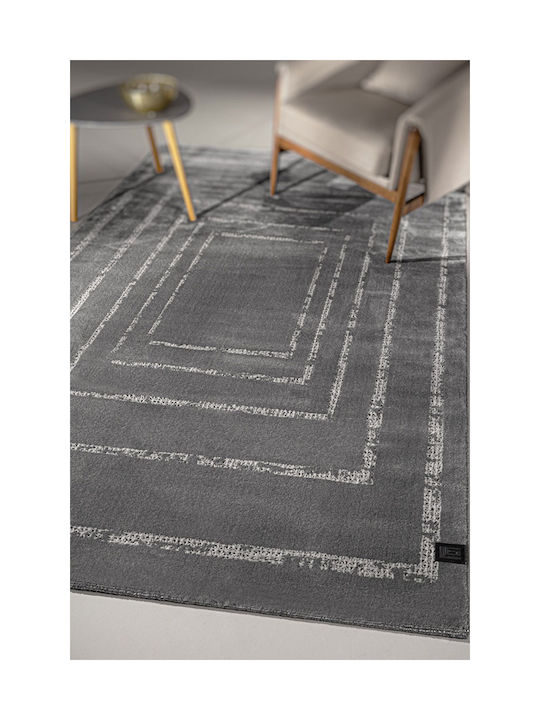 Guy Laroche Luxor Teppich Rechteckig Synthetisch,Polyester/Cotton/Leather Carbon