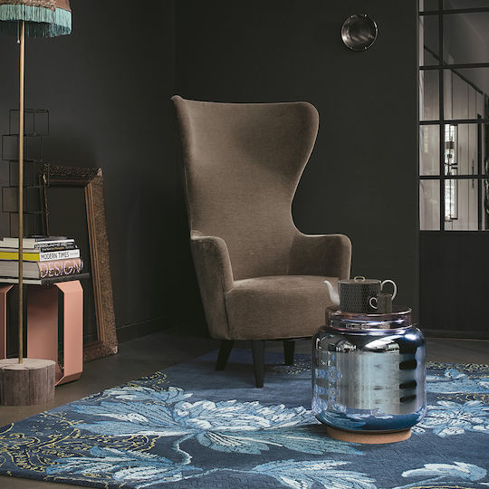 Wedgwood BC291520 Χειροποίητο Χαλί Ορθογώνιο Μάλλινο Blue Fabled Floral Navy 200x280cm