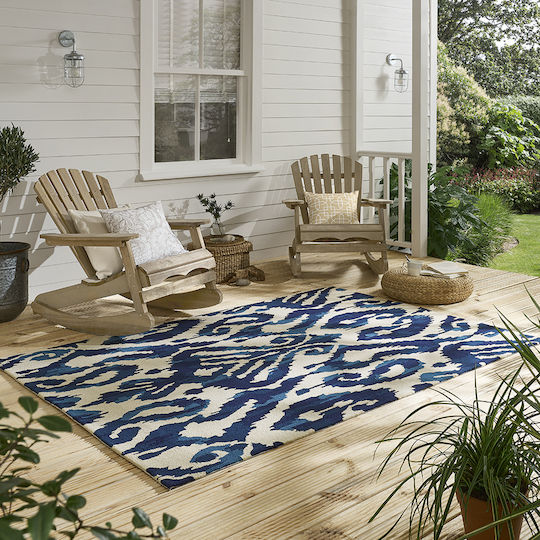 Brink & Campman Kasuri Covor De exterior Rectangular Indigo
