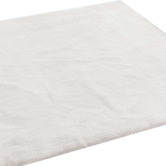 Madi Bound Teppich Rechteckig Pelzige White