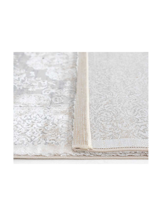 Ezzo Firenze D076ah9 Teppich Rechteckig Synthetisch,Polyester/Cotton/Leather Grey