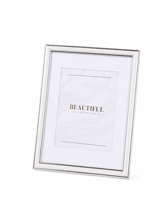 Silver Photo Frame With Black Frame