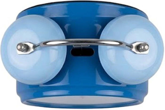 Avizar Analoge Tischuhr Schlafzimmer Doppelglocke Elegante Blaue