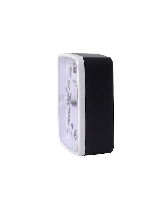 Avizar Table Clock Bedroom 13cm Clear Precise Time Display Black