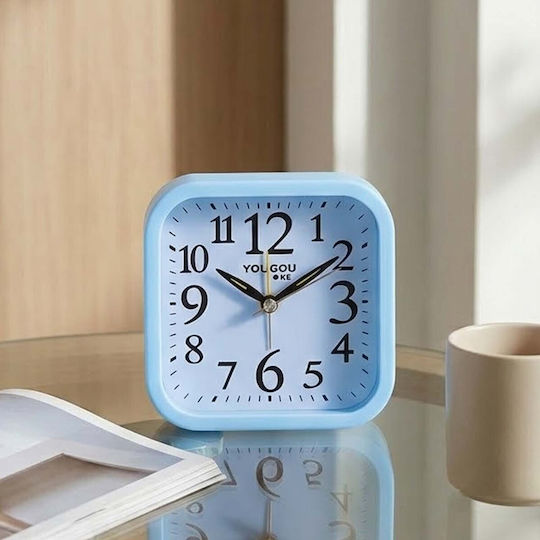 Avizar Analog Table Clock Bedroom Alarm Function Backlight Blue