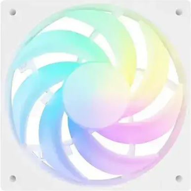 Fury SAI S12 Case Fan 120mm (1500rpm / 49.6cfm) με ARGB Φωτισμό και Σύνδεση 4-Pin PWM 3τμχ Λευκό