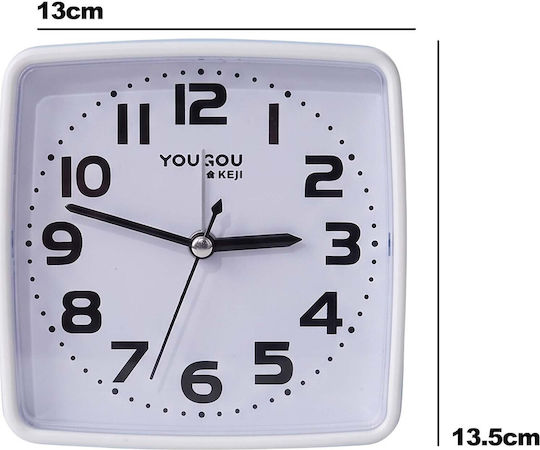 Avizar Table Clock Bedroom 13cm Clear Precise Time Display Blue