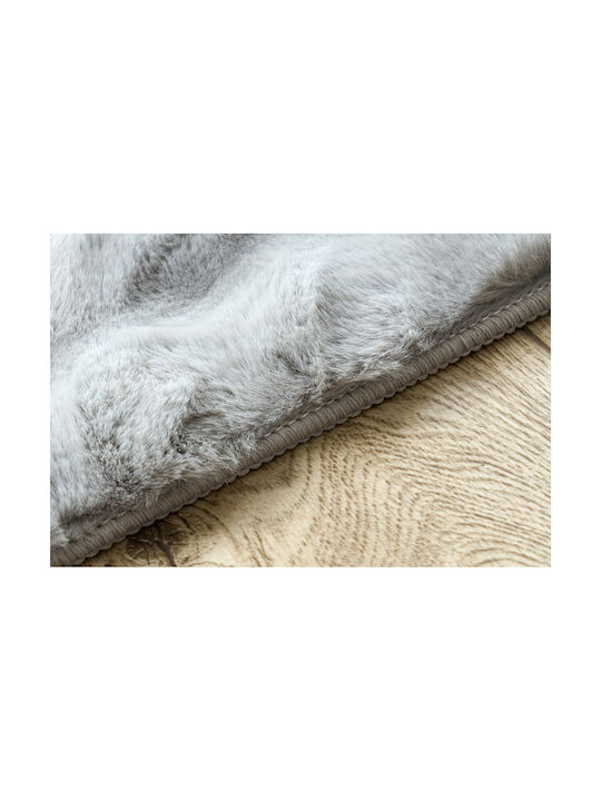 Saray Home Bubbles Antiderapant Covor Rectangular Din blană Gri