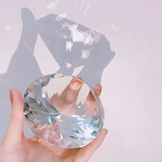 Resteq Diamant Kristall K9 Tischdekoration Diamant K9 Transparent Kristall Ideale Innendekoration