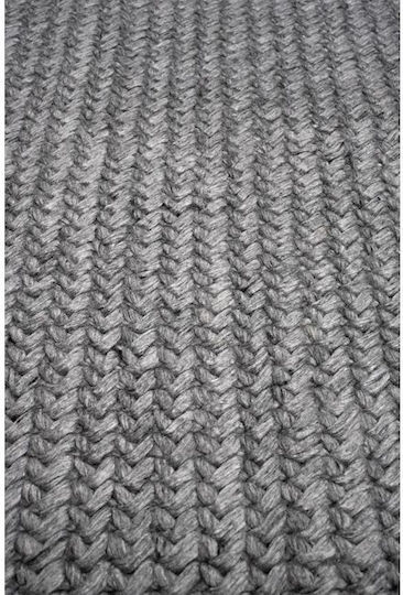 Naf Naf Siba Clanton Χειροποίητο Χαλί Ορθογώνιο Dark Grey 170x240cm