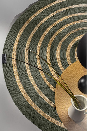 Guy Laroche Maya Кръгъл Летен Килим от Джута Olive Φ150cm