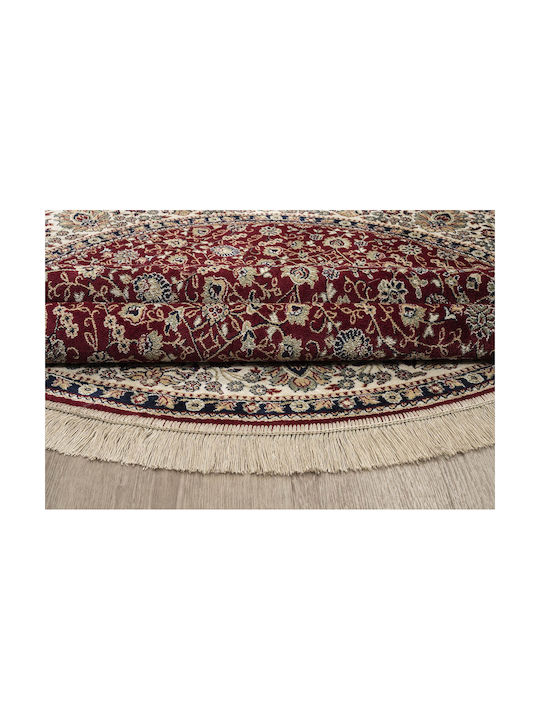Newplan Sonia 553/301220 R Teppich Rechteckig Synthetisch,Polyester/Cotton/Leather mit Fransen Bordeaux