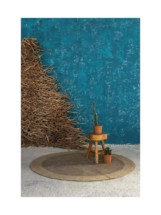 Nima Bergren Rug Round Summer from Jute Beige