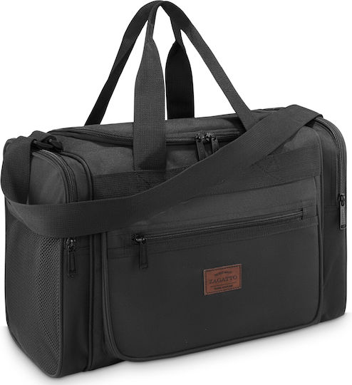 Zagatto Geantă Voiaj 24l Neagră Textilă M40xL20xÎ25cm