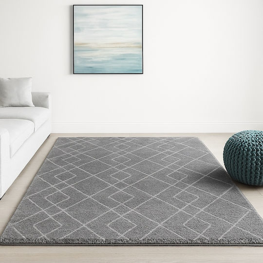 Saray Home Velvet Teppich Rechteckig Zottelig Synthetisch,Polyester/Cotton/Leather AP