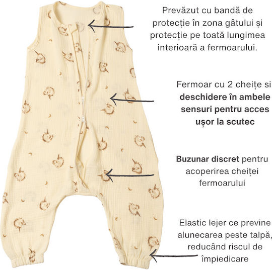 Kidizi Sac De Dormit De Vară 0.3 Tog Unicorntales
