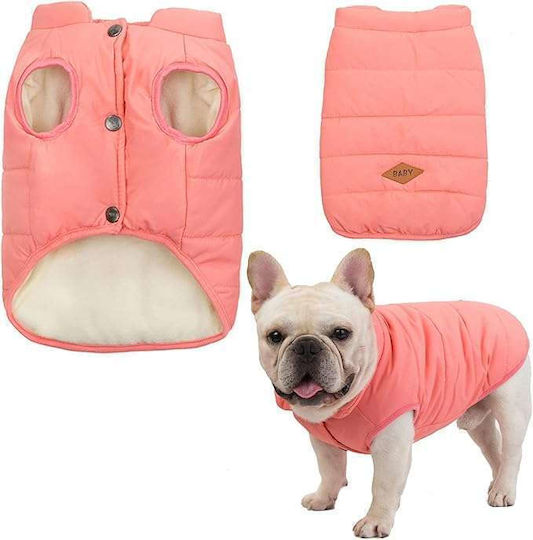 Μπουφάν Σκύλου Fleece Ροζ Small