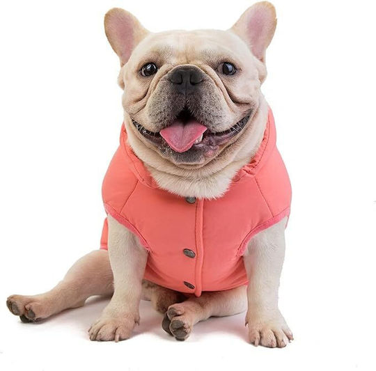 Μπουφάν Σκύλου Fleece Ροζ Small