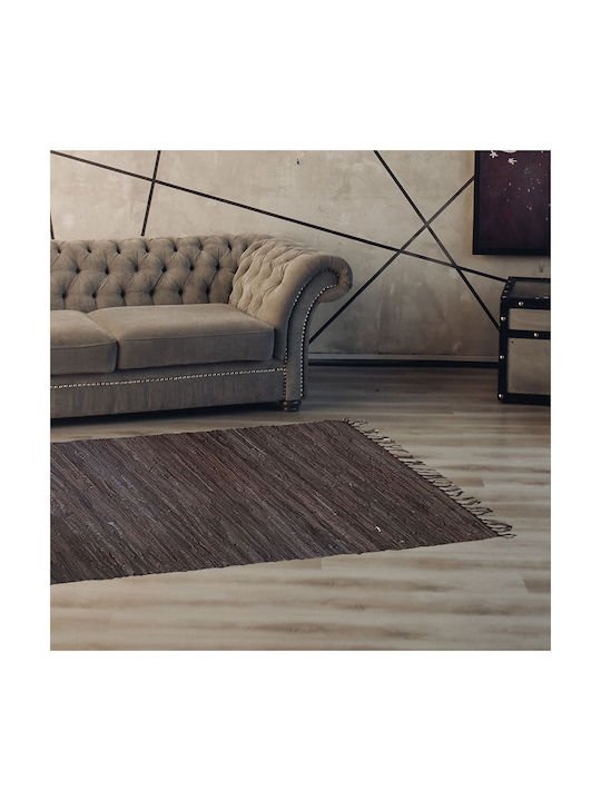 Chios Hellas Rug Rectangular Leather Gray