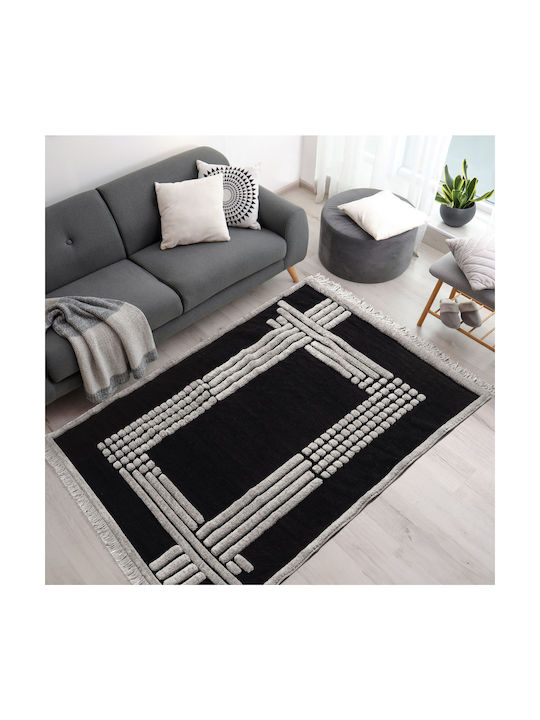 Beauty Home Χαλί Ορθογώνιο Black Μαύρο 165x230cm