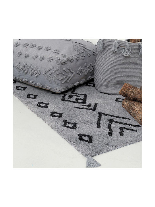 Palamaiki Ridel Χαλί Ορθογώνιο Grey 60x140cm