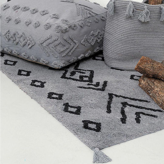 Palamaiki Ridel Χαλί Ορθογώνιο Grey 60x140cm