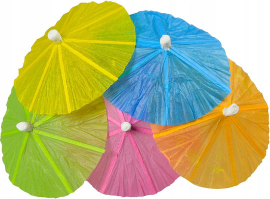 Colorful Paper Drink Umbrellas 10cm 16pcs