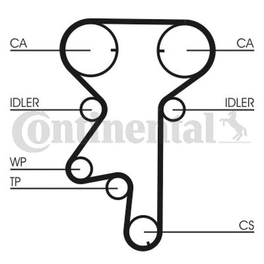 Contitech Ct 975 Timing Belt