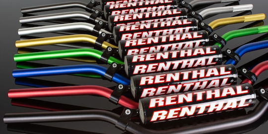 Renthal Ghidon Mx 7/8" 22mm Aluminiu Albastru Pad Stil Motocross