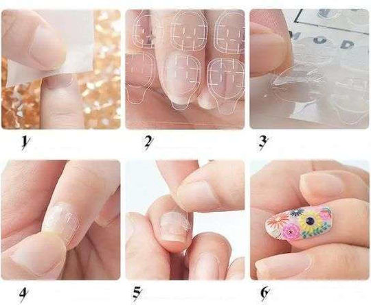 Double-Sided Nail Tips Sheets Nail Jelly Glue Manicure Adhesive Paste