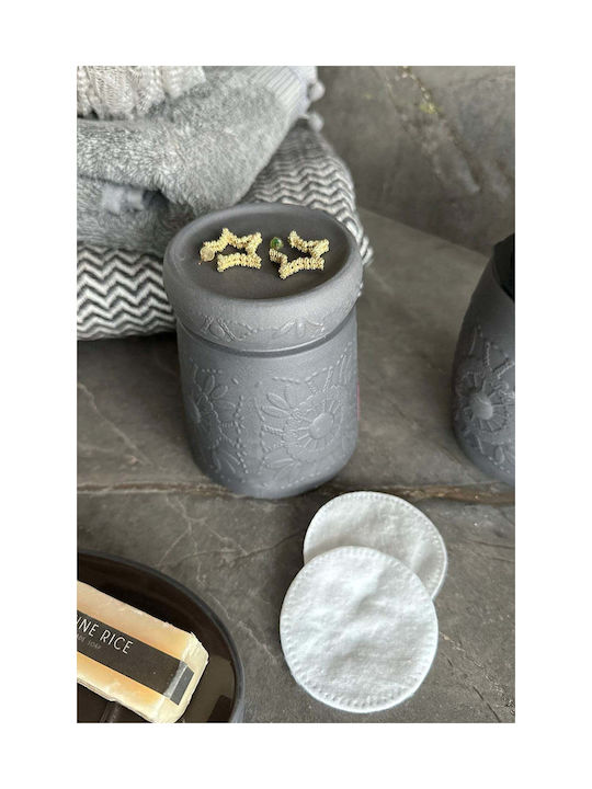 SteweHome Bathroom Accessory Set Resin Grey 5 Pieces