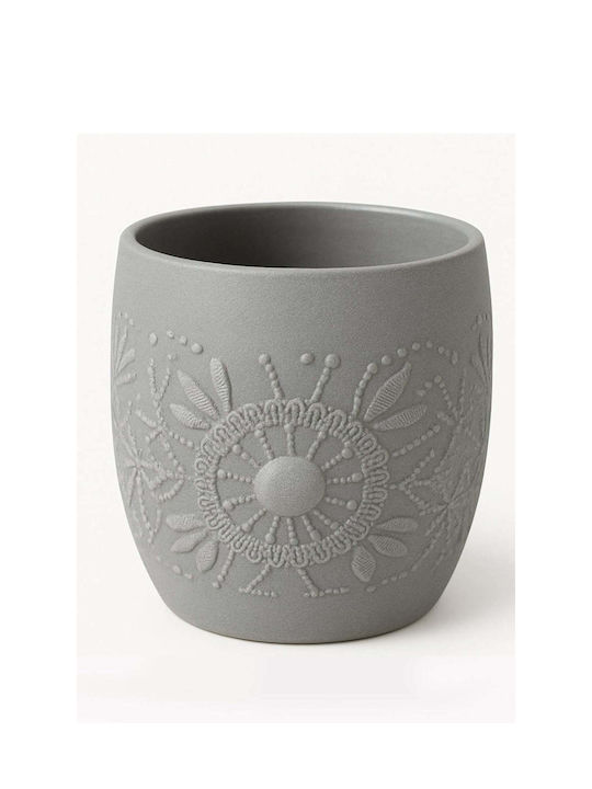SteweHome Bathroom Accessory Set Resin Grey 5 Pieces