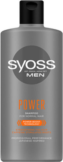 Syoss Men Power Σαμπουάν Αναδόμησης/Θρέψης για Όλους τους Τύπους Μαλλιών 440ml