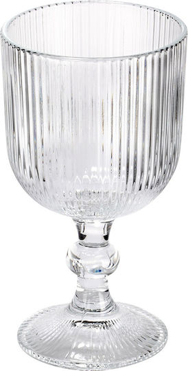 Vilde Set of Glasses for White and Red Wine Made of Glass in White Colour 340ml 6 Pieces