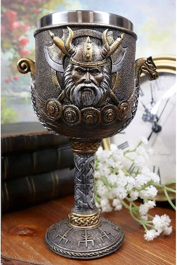 Viking Ποτήρι Κολωνάτο Πλαστικό Γκρι 160ml