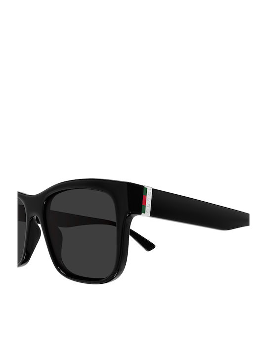 Gucci Unisex Sunglasses With Black Horn-Rimmed Frame And Grey Lens GG2085S 001