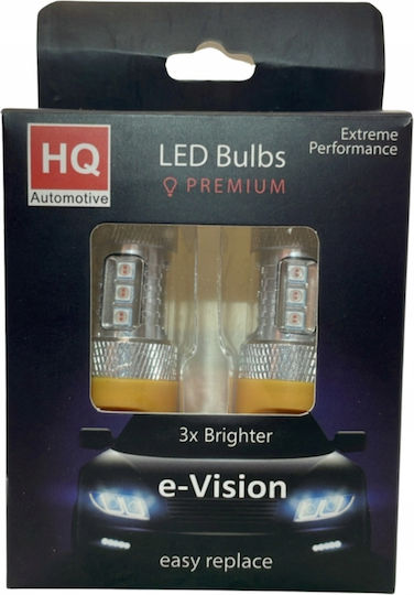 Led Bulbs W21w Wy21w Penetrating Red Lenses Usa Orange Strong