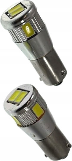 H6w Led Bulbs 6xsmd5630 Canbus White 12v White 6000k