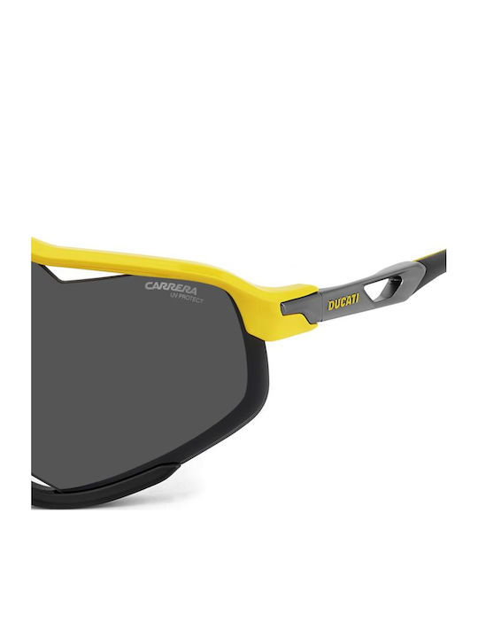 Carrera Unisex Sunglasses with Yellow Plastic Frame and Gray Lens 055/S 4CW/2K