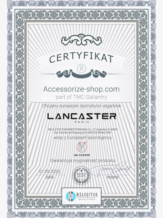 Lancaster Paris Women's Sunglasses with Red Metal Frame and Red Gradient Lens SLA0733-3