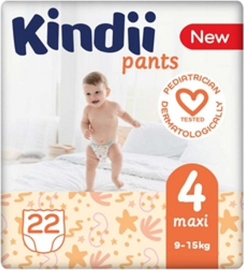 Kindii Diaper Pants No. 4 for 9-15kg 22pcs