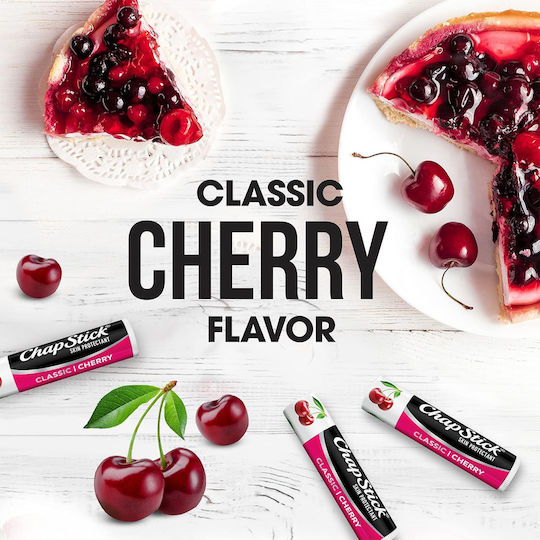 Chapstick Classic Cherry Balsam de Buze Hidratant Regenerator Aromă de Cireșe 4 G