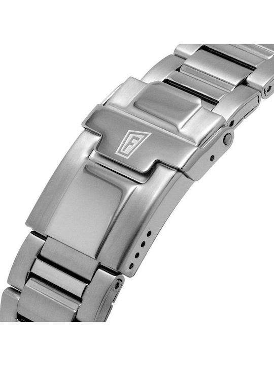 Festina Men's Watch 45mm Chronograph Battery with Silver Metal Bracelet