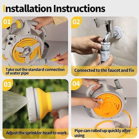 Rocky Mountain Automatic Garden Hose Box with 15m Hose
