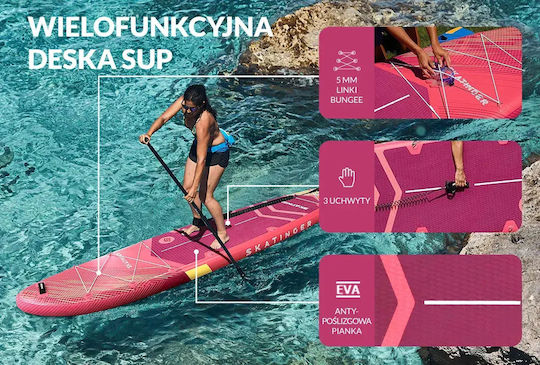 Skatinger Prana Aufblasbare SUP Board mit Länge 3.5m Rote