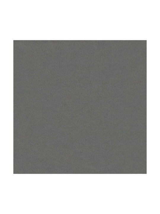 Bench Stool Upholstered with Dark Grey Velvet 60x40x45cm