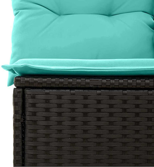 Garten- und Outdoor-Möbelsets Typsatz Wohnzimmer 7 Stück Schwarz mit Kissen