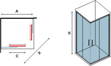 Karag 100 Καμπίνα Ντουζιέρας με Συρόμενη Πόρτα Clear Glass Karag 100 Καμπίνα Ντουζιέρας με Συρόμενη Πόρτα Clear Glass