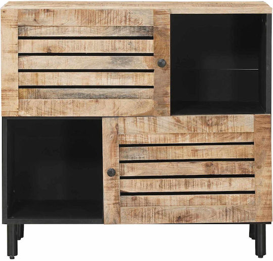 Holz Sideboard Braune 80x33.5x75cm